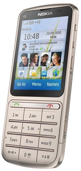 Nokia C3-01 Touch and Type Khaki Gold